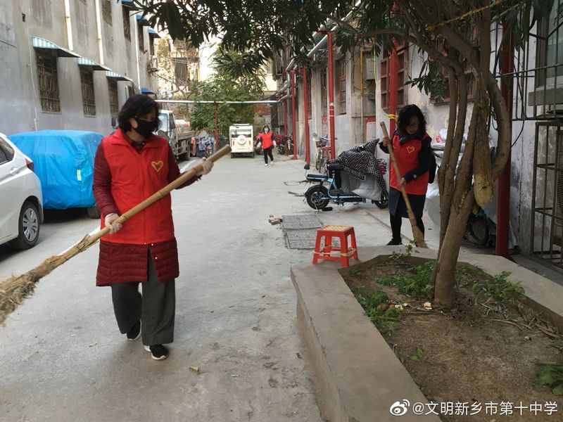 抓好文明庭院的建設